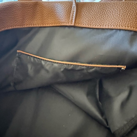 Lulus Toni Brown Vegan Leather Tote Bag - Picture 13 of 16